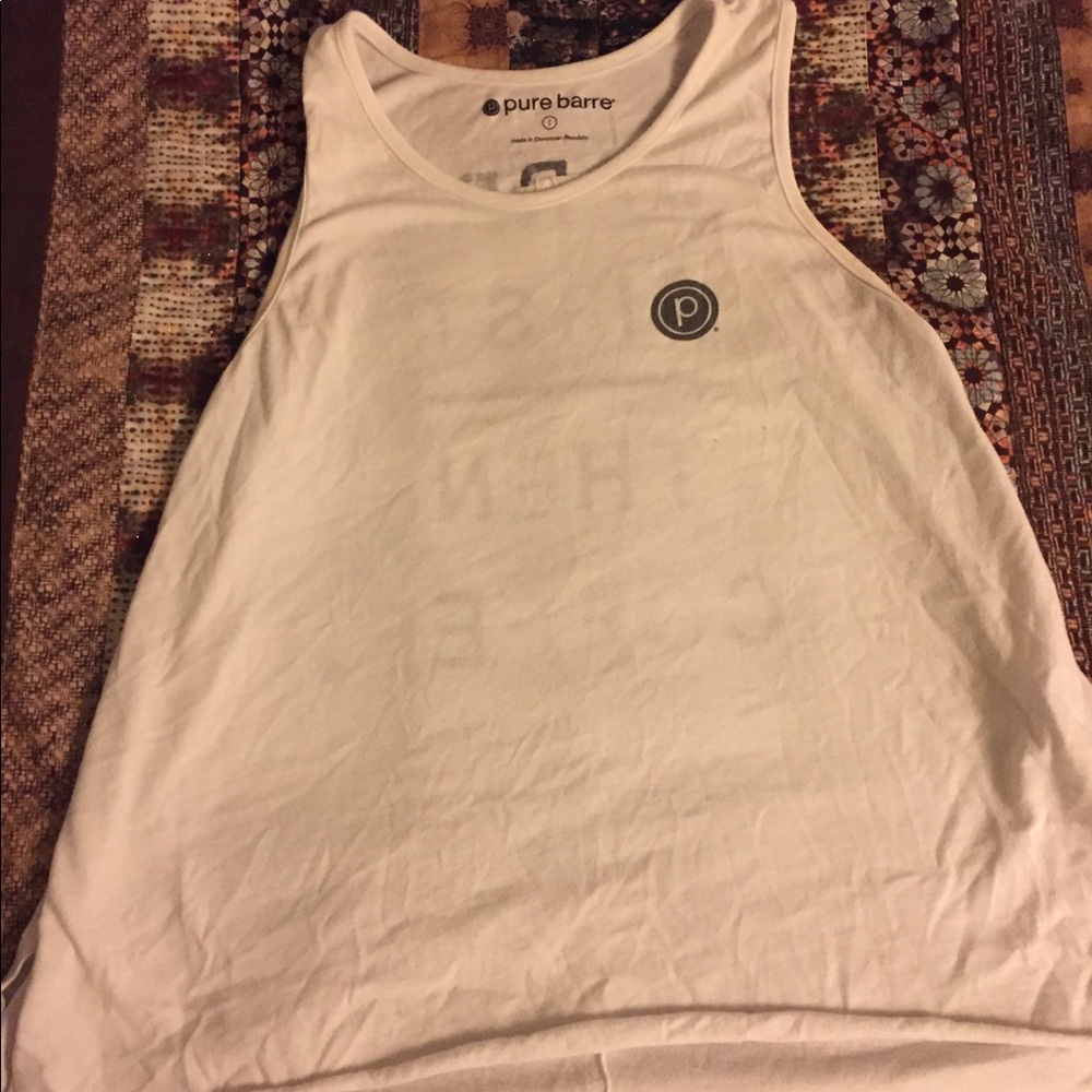 Pure barre , side tie tank top